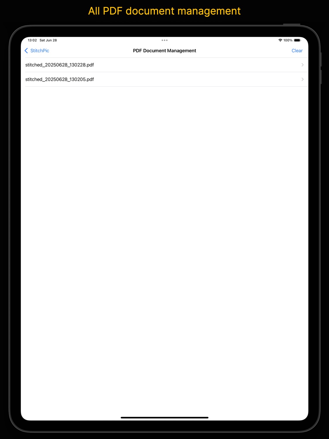 iPad screenshot
