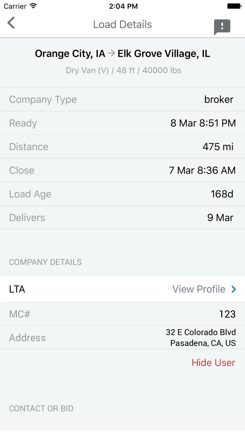 iPhone screenshot