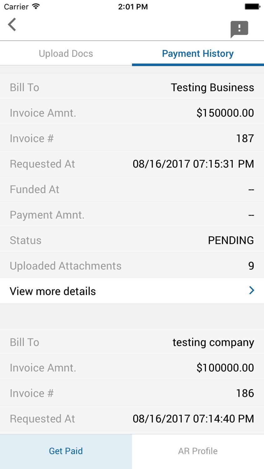 iPhone screenshot