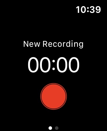 Apple Watch screenshot