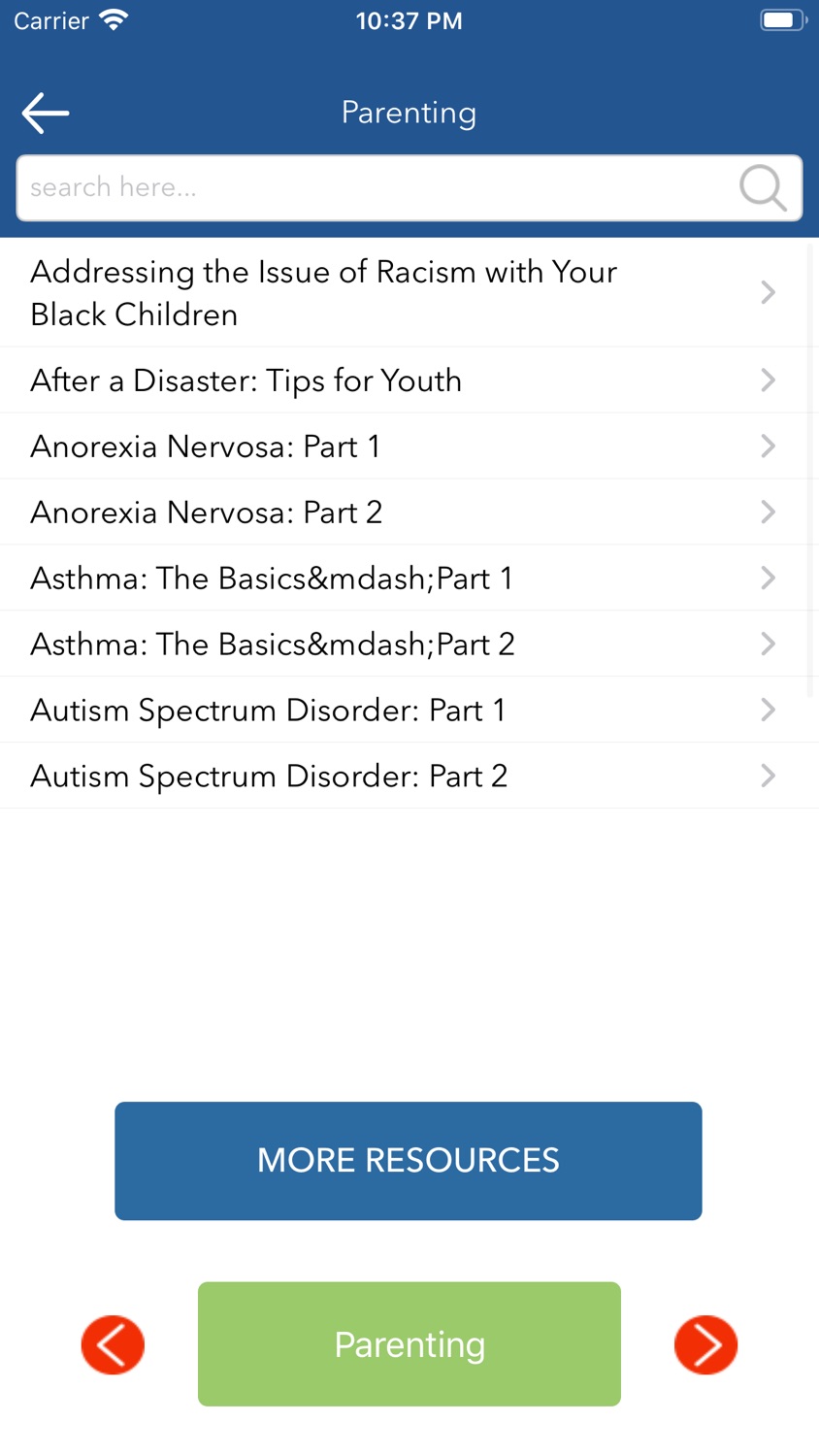 iPhone screenshot