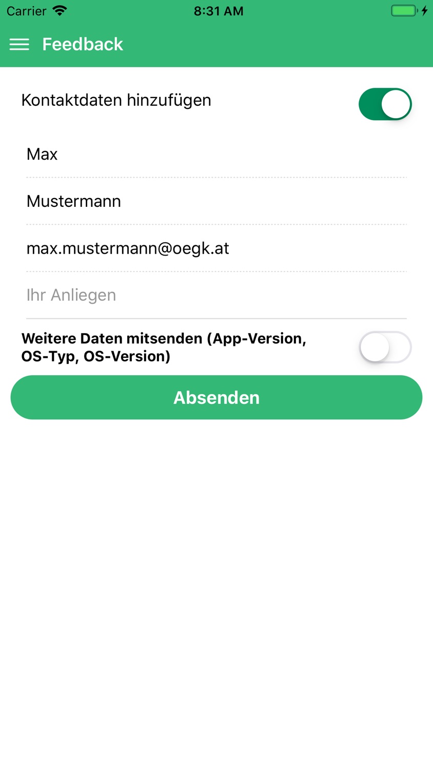 iPhone screenshot