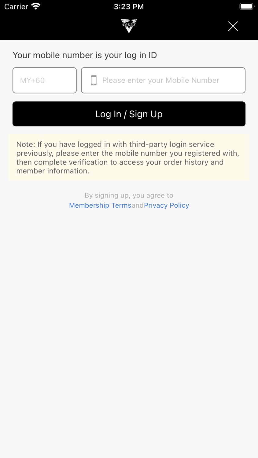 iPhone screenshot