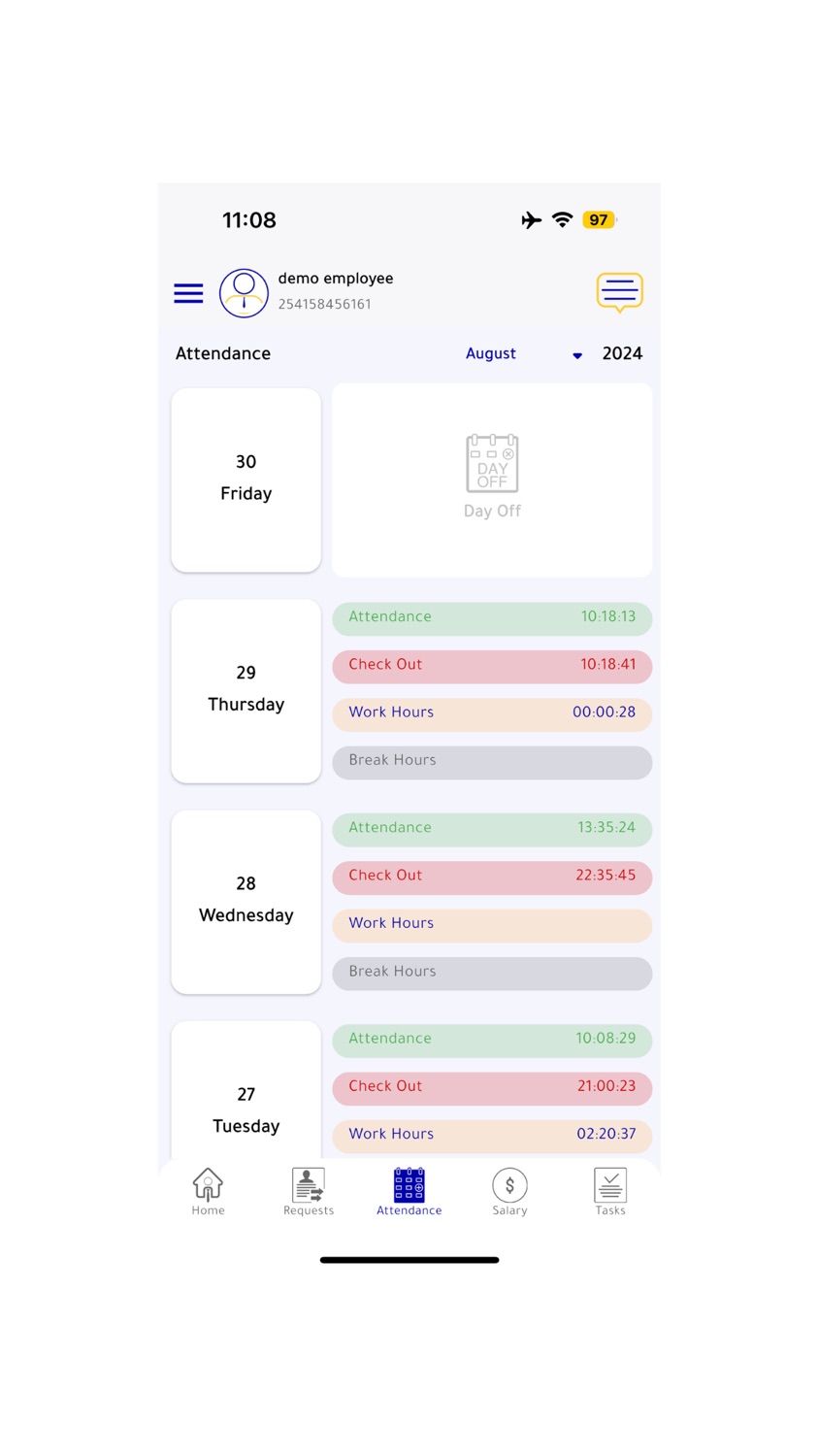 iPhone screenshot