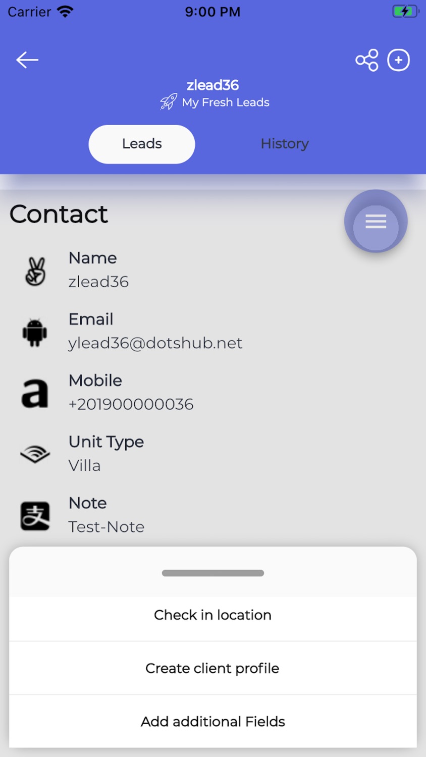 iPhone screenshot