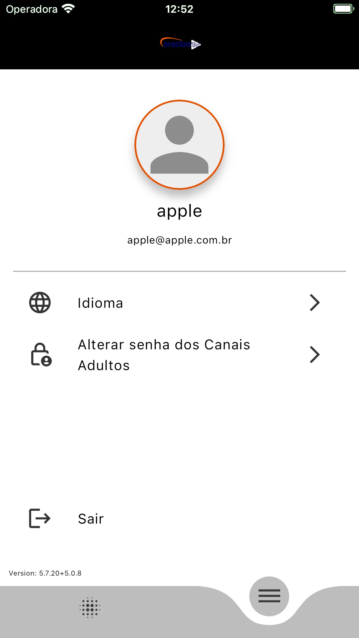 iPhone screenshot