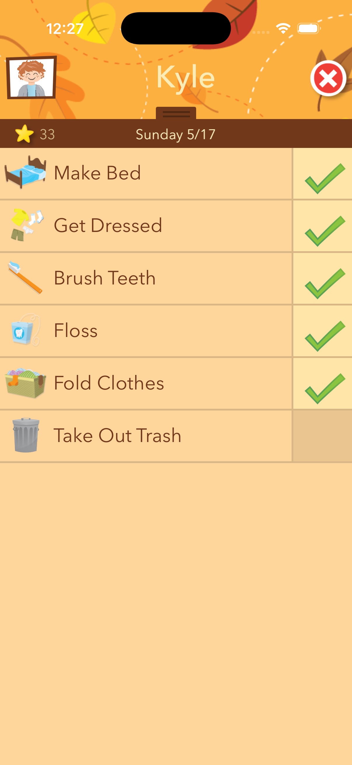 iPhone screenshot