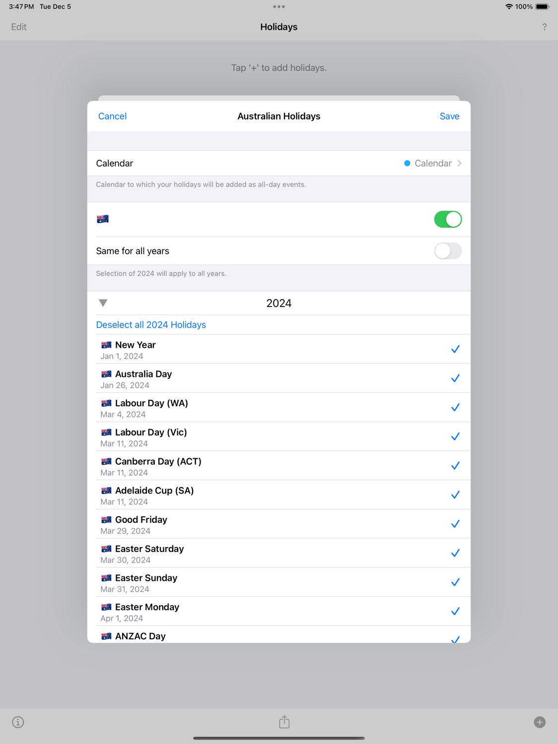 iPad screenshot