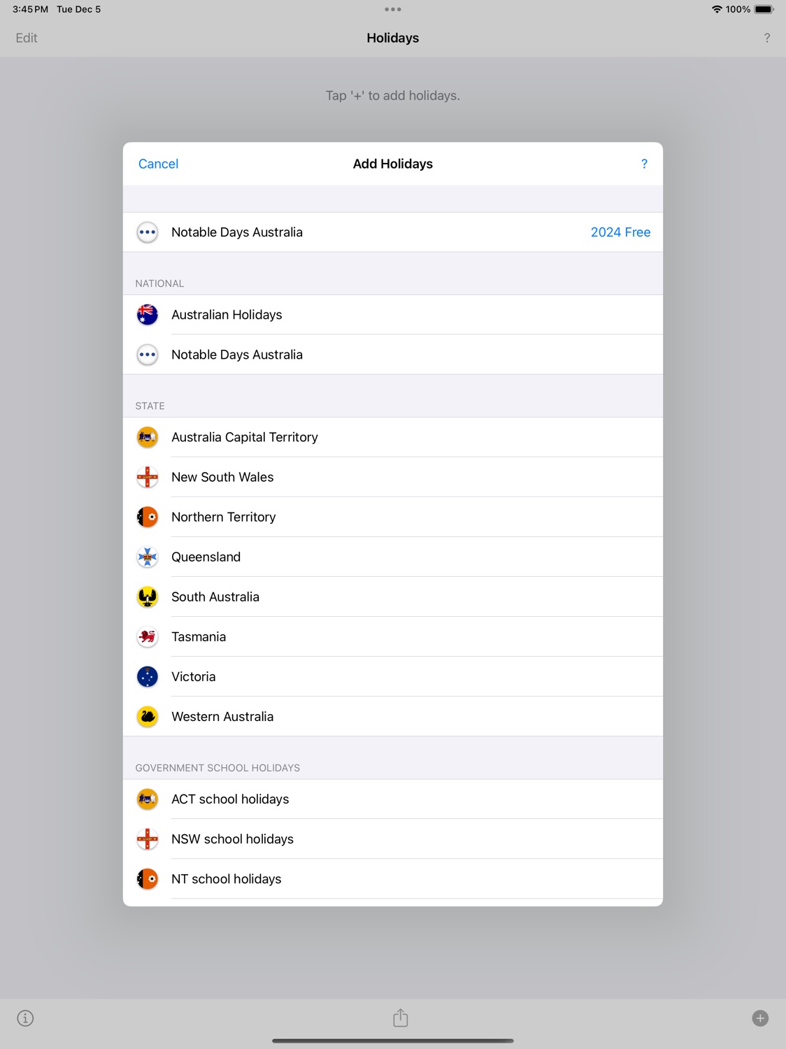 iPad screenshot