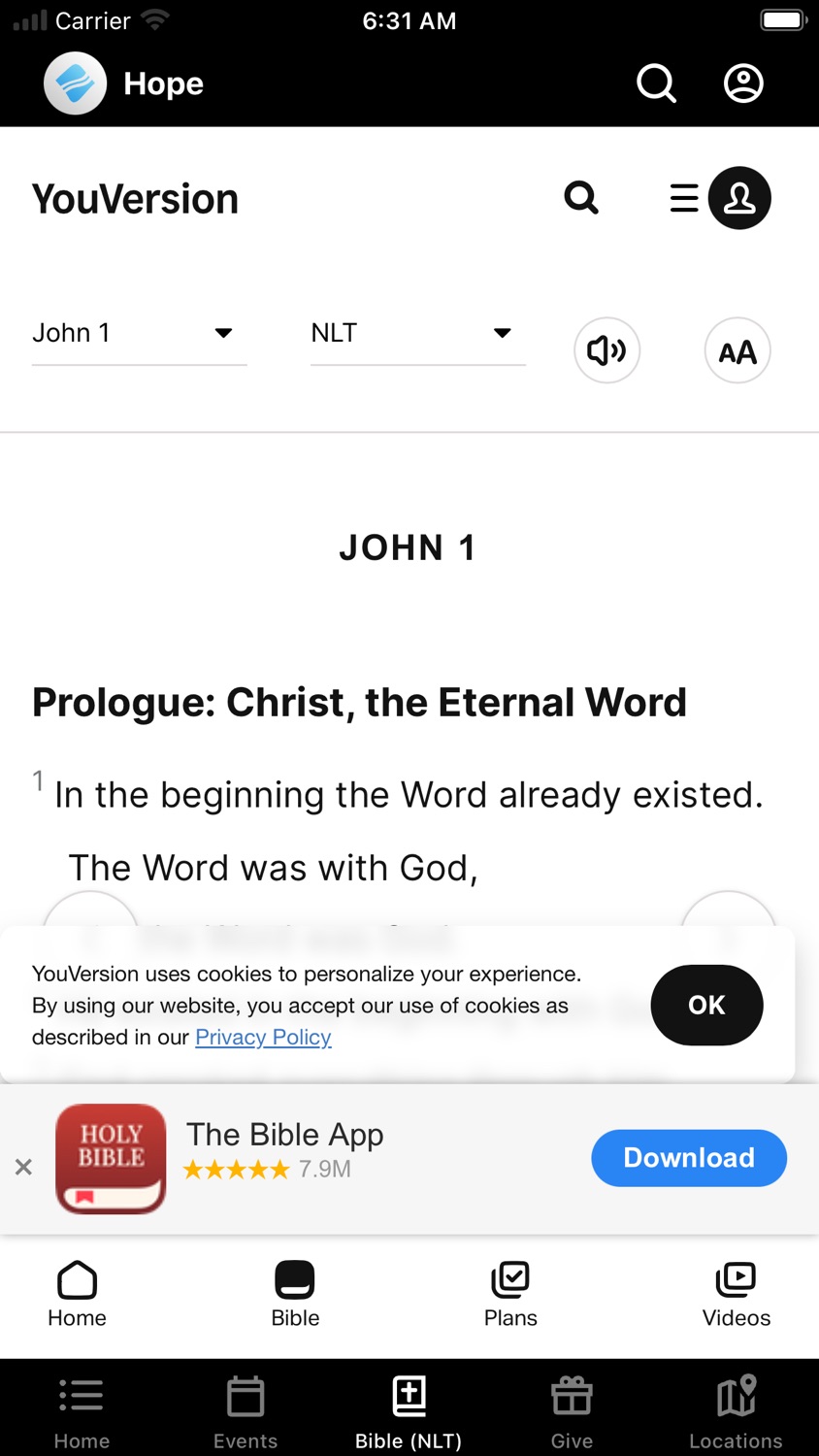 iPhone screenshot