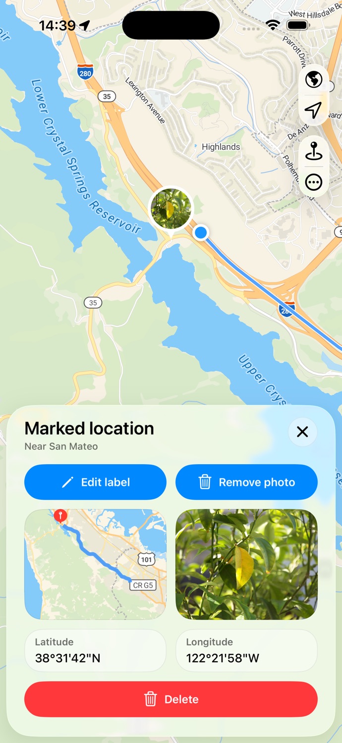 iPhone screenshot
