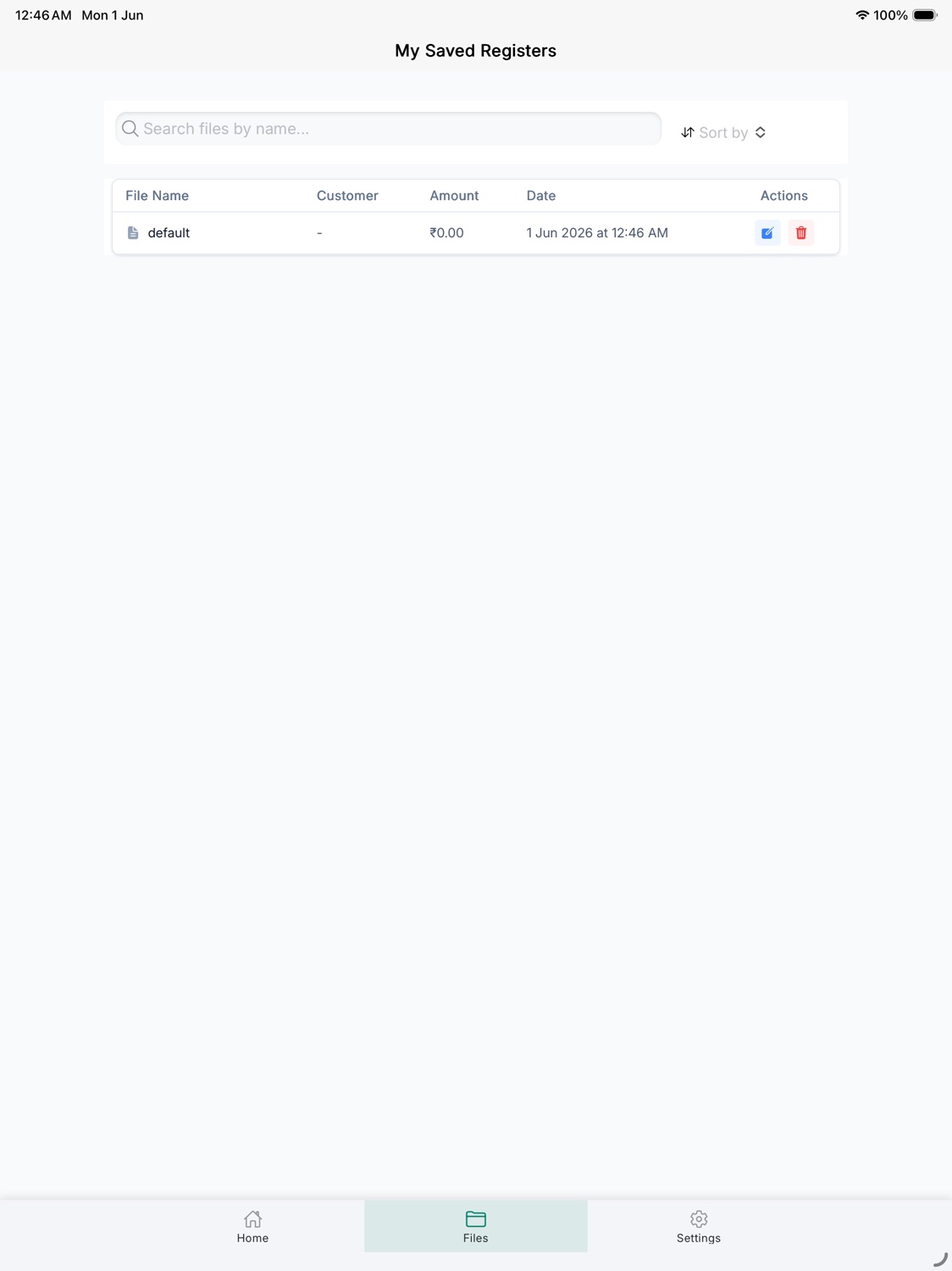 iPad screenshot