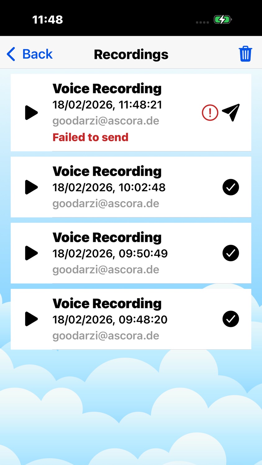 iPhone screenshot