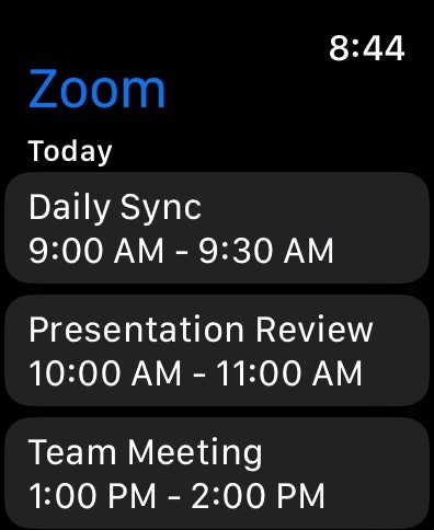 Apple Watch screenshot