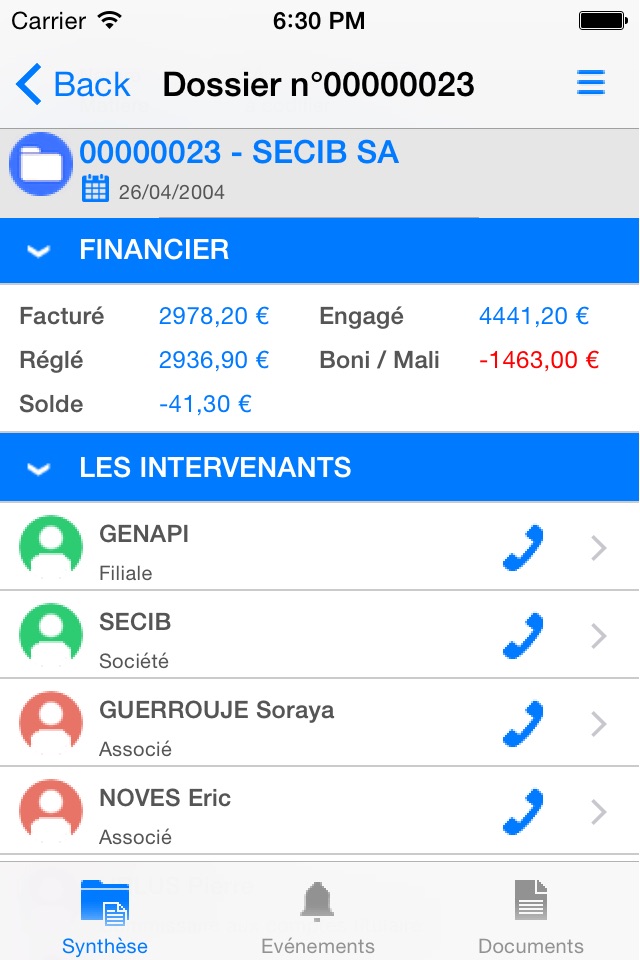 iPhone screenshot