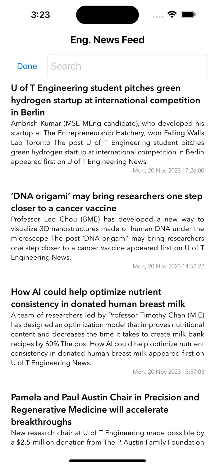 iPhone screenshot