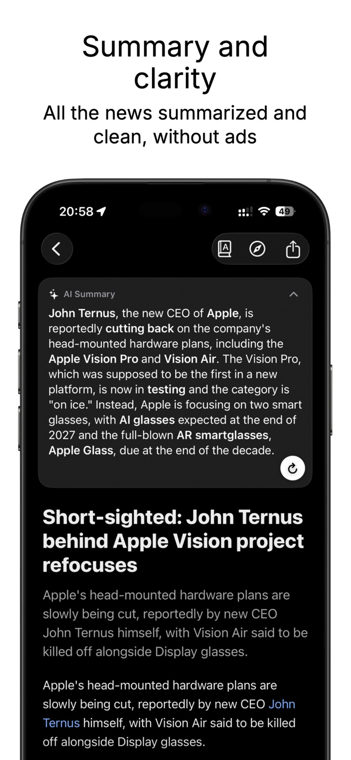 iPhone screenshot
