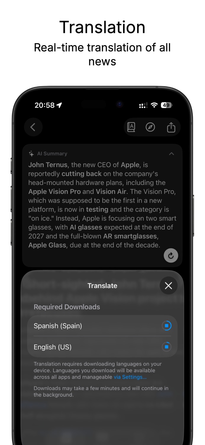 iPhone screenshot