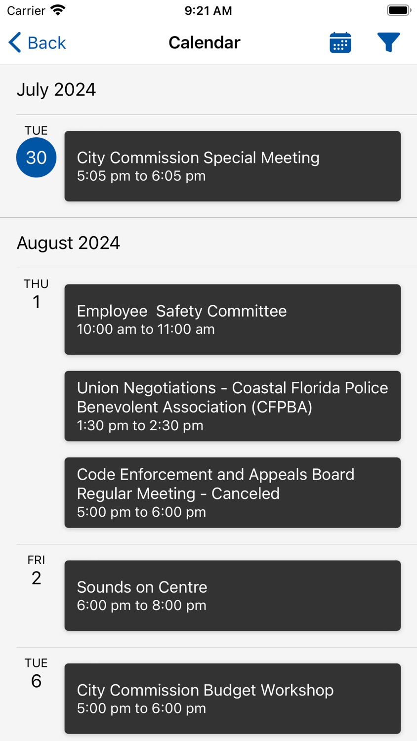 iPhone screenshot
