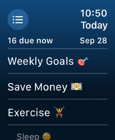 Apple Watch screenshot