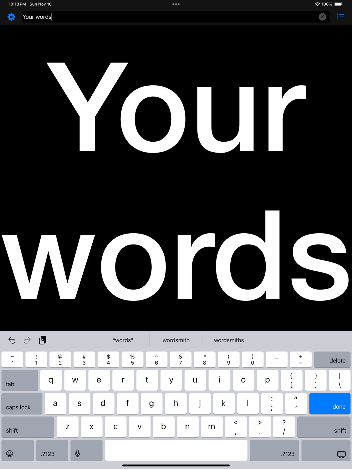 iPad screenshot