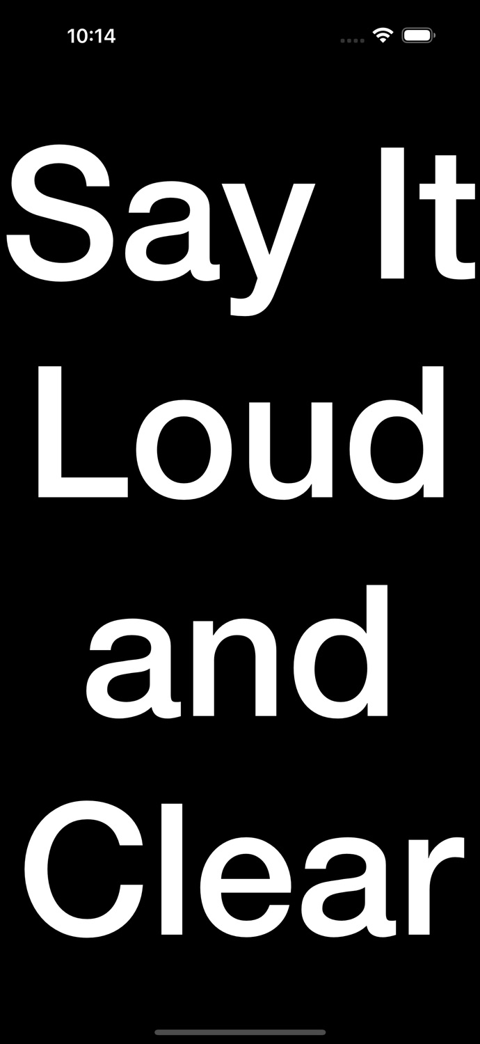 iPhone screenshot