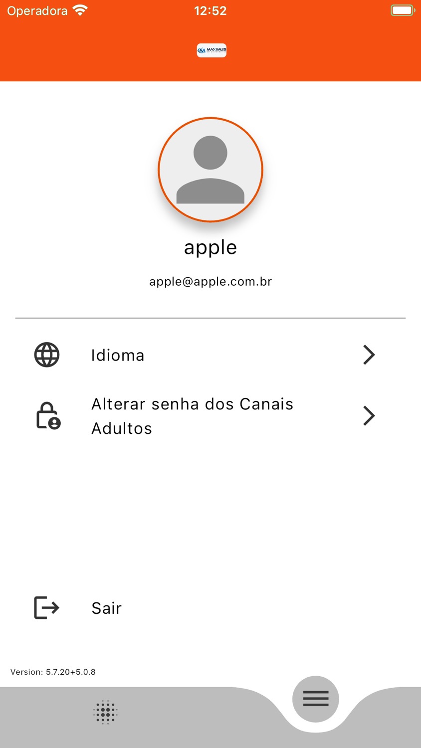 iPhone screenshot