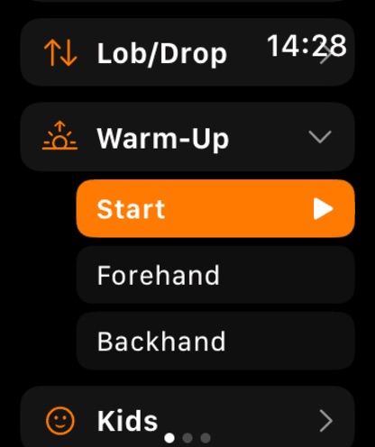 Apple Watch screenshot