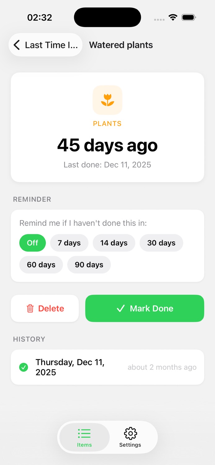 iPhone screenshot