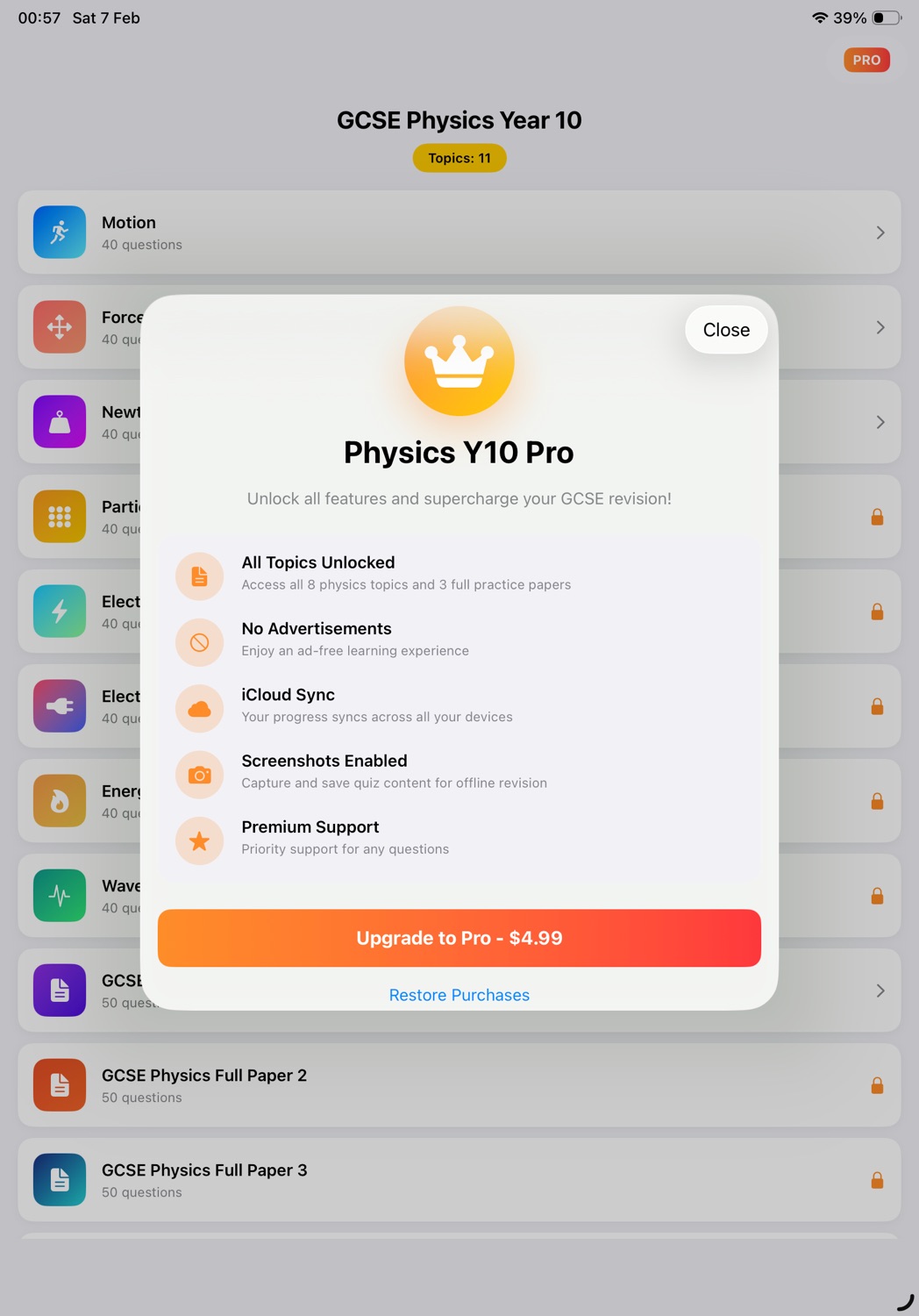 iPad screenshot