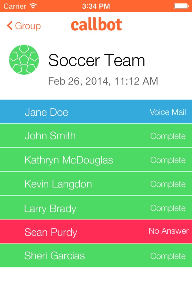 iPhone screenshot